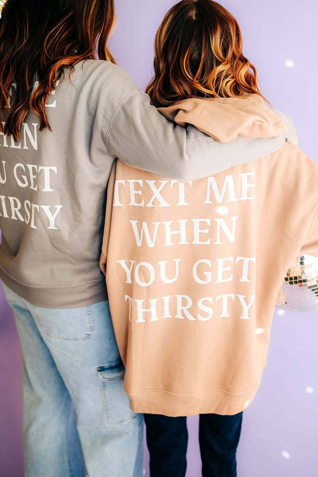 Text Me Hoodie in Sand