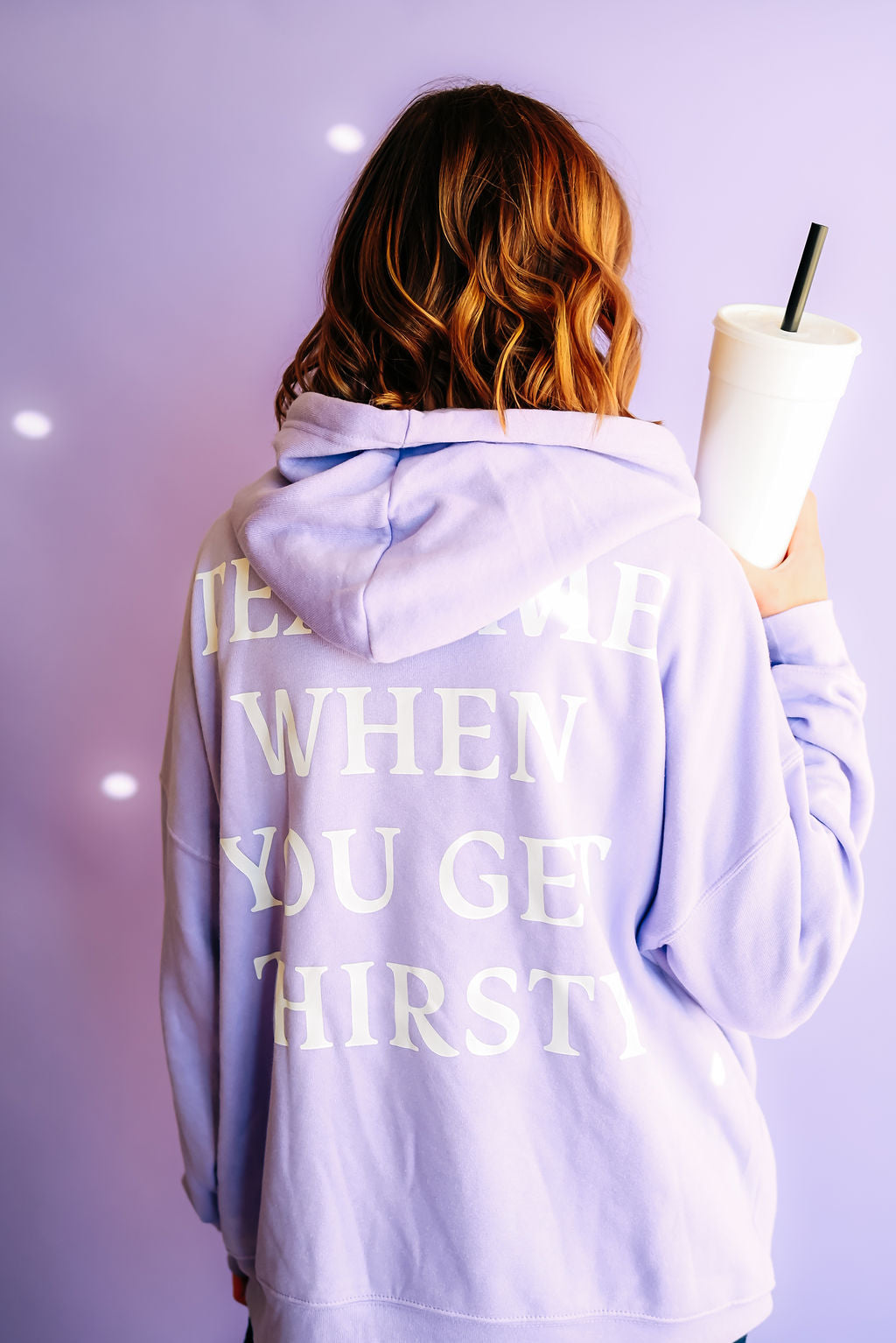 Text Me hoodie in Lavender